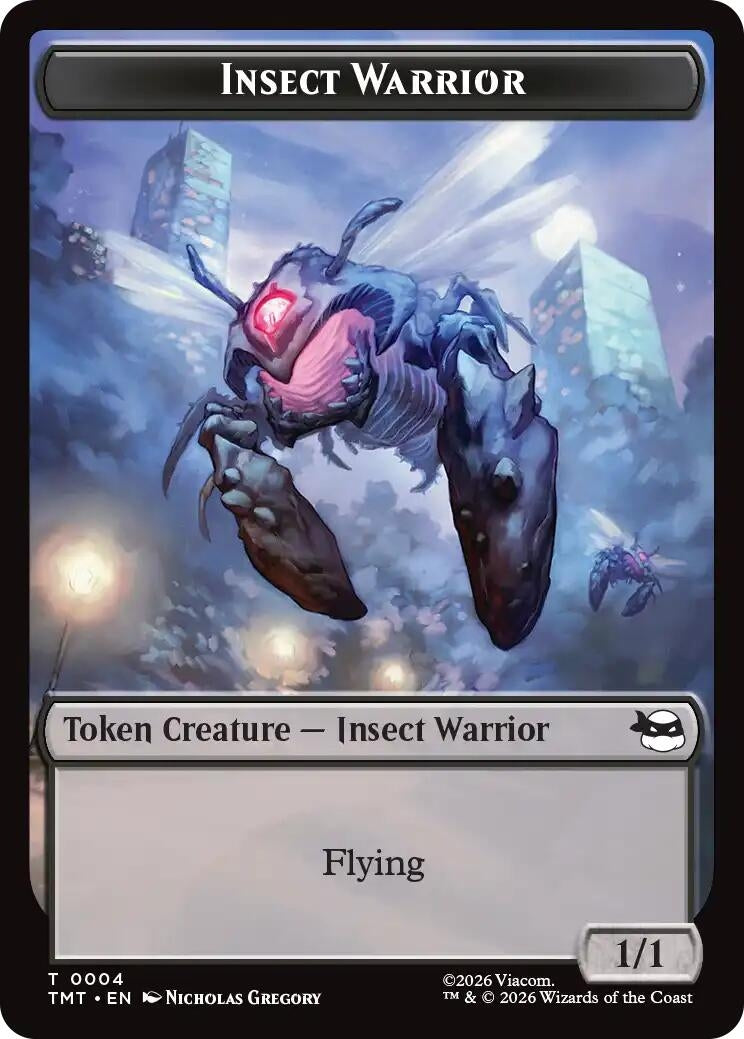 Image for Insect Warrior // Food Double-Sided Token (4 // 8) (TMT) - Magic: The Gathering
