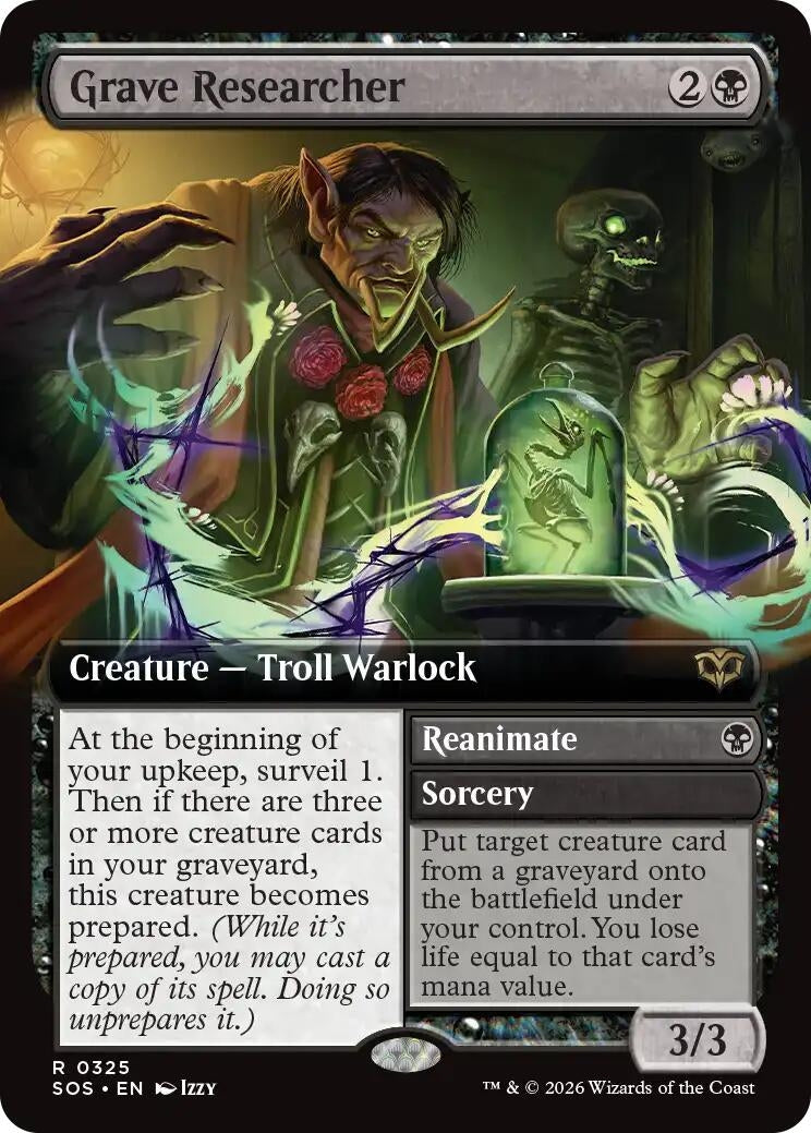Image for Grave Researcher (Extended Art) (325) (SOS) - Magic: The Gathering