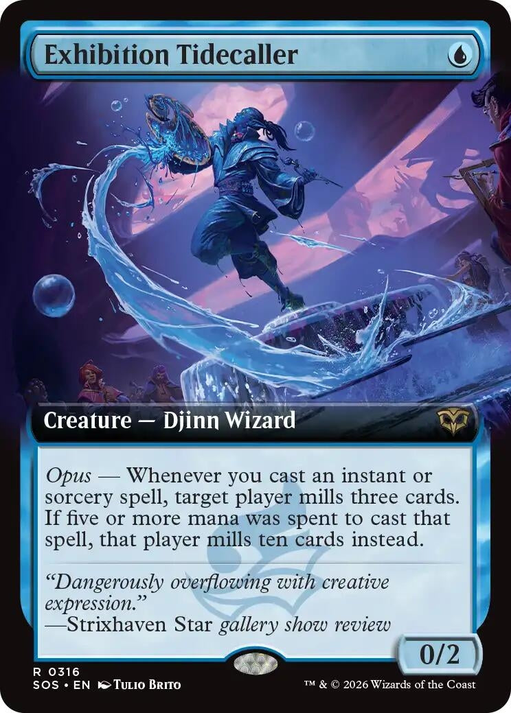Image for Exhibition Tidecaller (Extended Art) (316) (SOS) - Magic: The Gathering