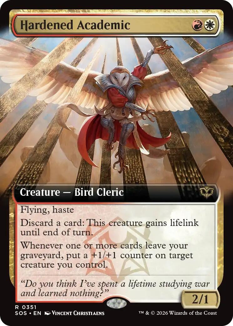 Hardened Academic (Extended Art) (351) (SOS)