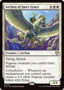 Image for Archon of Sun's Grace (137) (SOC) - Magic: The Gathering