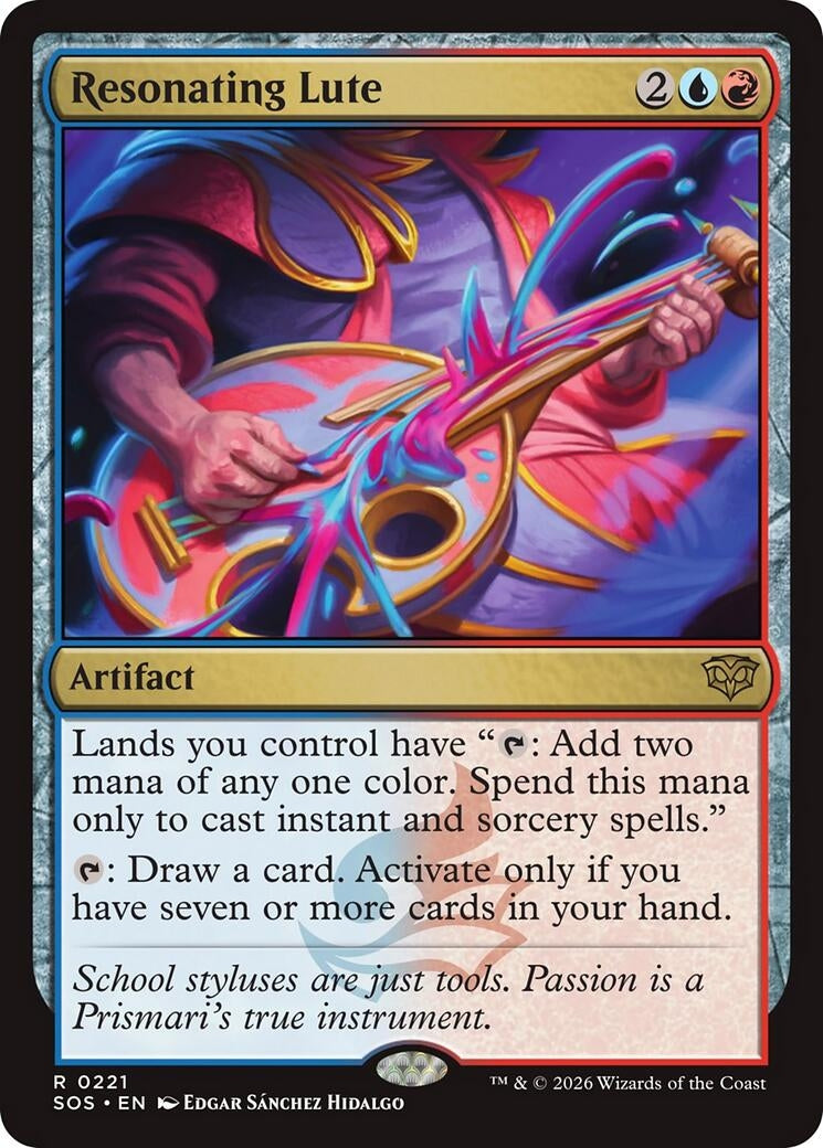 Image for Resonating Lute (221) (SOS) - Magic: The Gathering