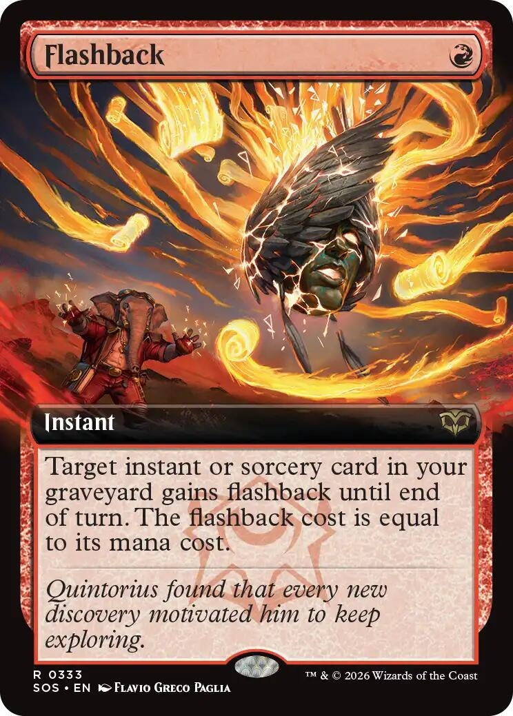 Image for Flashback (Extended Art) (333) (SOS) - Magic: The Gathering