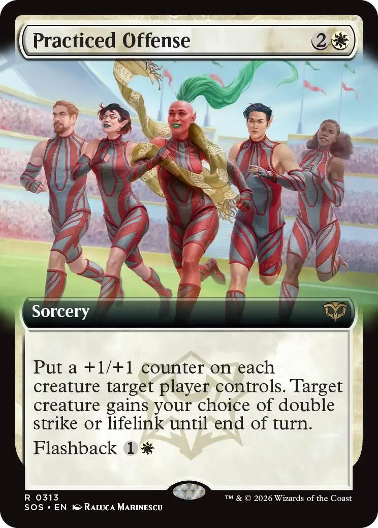 Image for Practiced Offense (Extended Art) (313) (SOS) - Magic: The Gathering