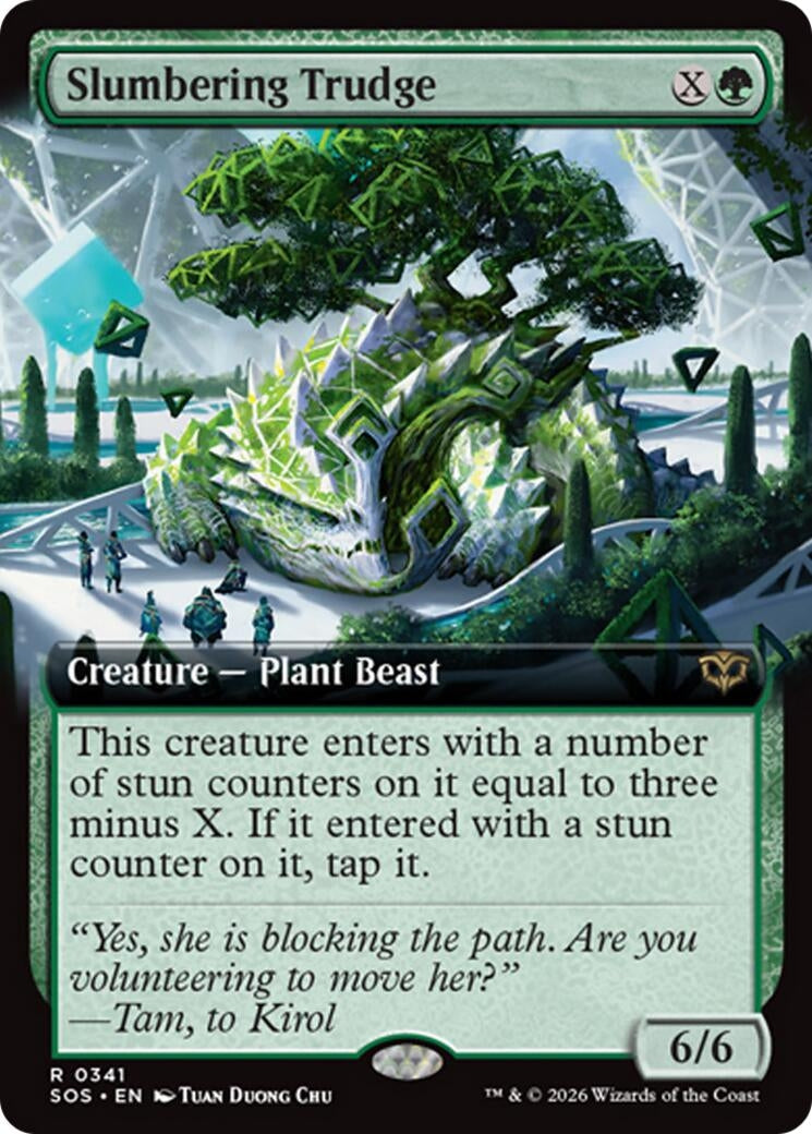 Image for Slumbering Trudge (Extended Art) (341) (SOS) - Magic: The Gathering