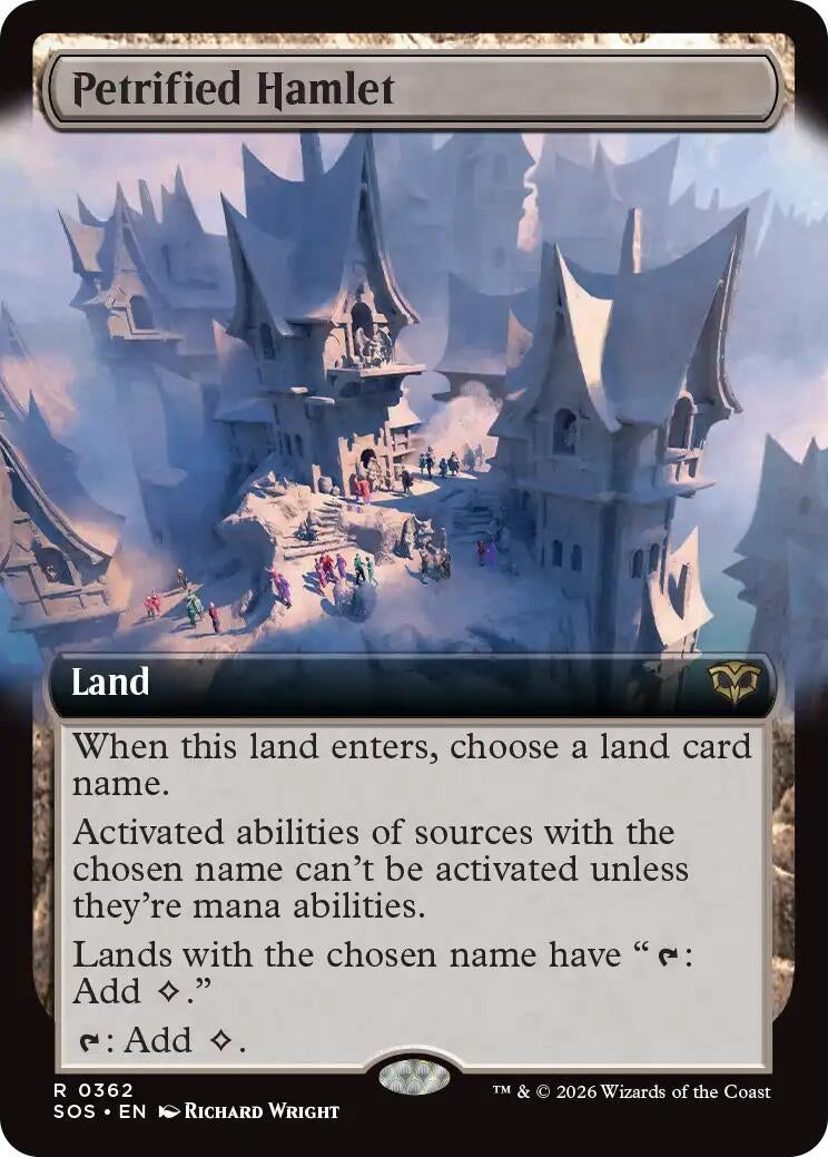 Image for Petrified Hamlet (Extended Art) (362) (SOS) - Magic: The Gathering