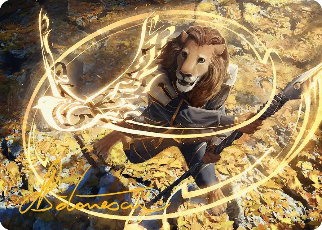 Image for Eager Glyphmage Art Card (Gold-Stamped Signature) (3) (ASSOS) - Magic: The Gathering