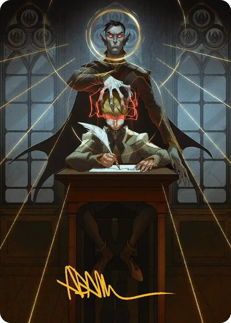 Image for Vampiric Tutor Art Card (Gold-Stamped Signature) (45) (ASSOS) - Magic: The Gathering