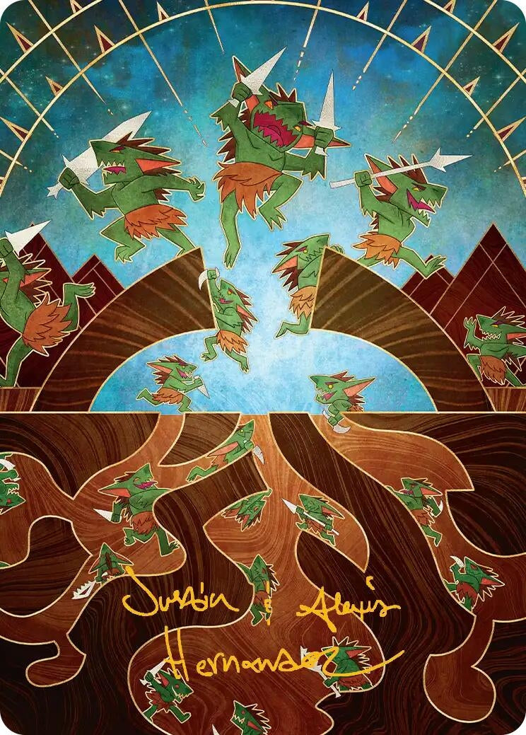 Image for Empty the Warrens Art Card (Gold-Stamped Signature) (46) (ASSOS) - Magic: The Gathering