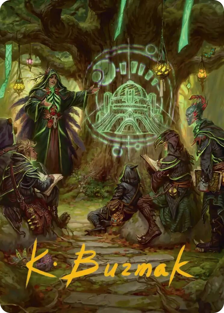 Image for Sylvan Library Art Card (Gold-Stamped Signature) (42) (ASSOS) - Magic: The Gathering