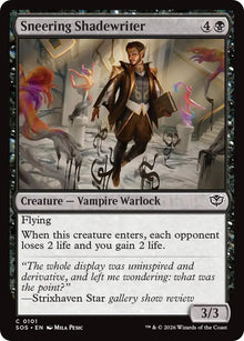 Image for Sneering Shadewriter (101) (SOS) - Magic: The Gathering