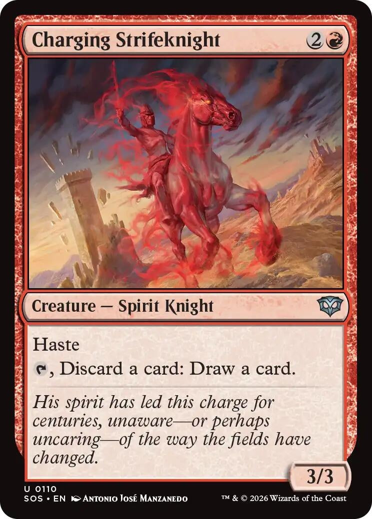 Image for Charging Strikeknight (110) (SOS) - Magic: The Gathering