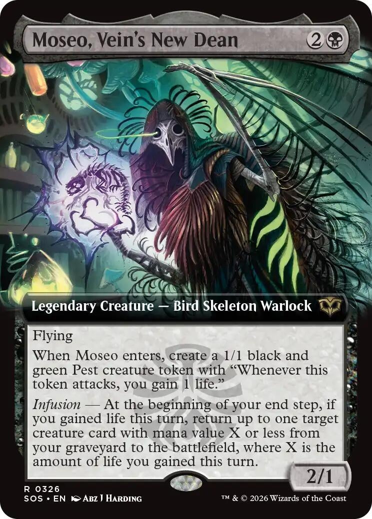 Image for Moseo, Vein's New Dean (Extended Art) (326) (SOS) - Magic: The Gathering