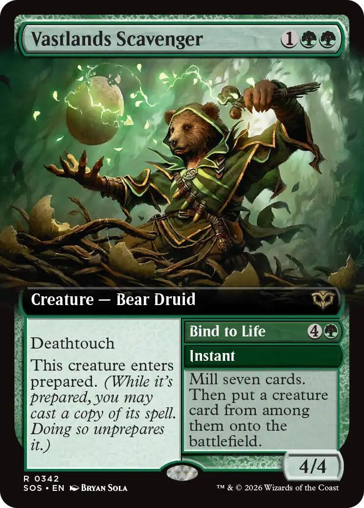 Image for Vastlands Scavenger (Extended Art) (342) (SOS) - Magic: The Gathering
