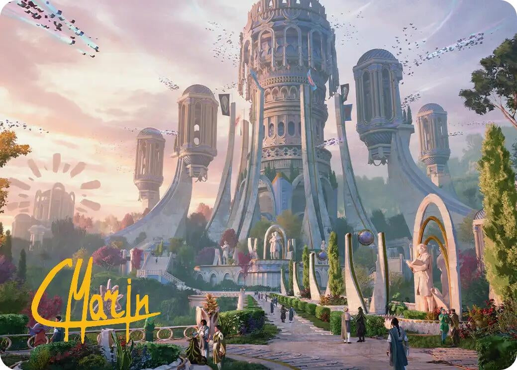 Image for Command Tower Art Card (Gold-Stamped Signature) (39) (ASSOS) - Magic: The Gathering