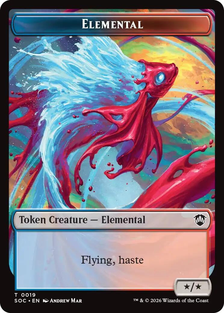 Elemental (0019) // Copy Double-Sided Token (19 // 1) (SOC)