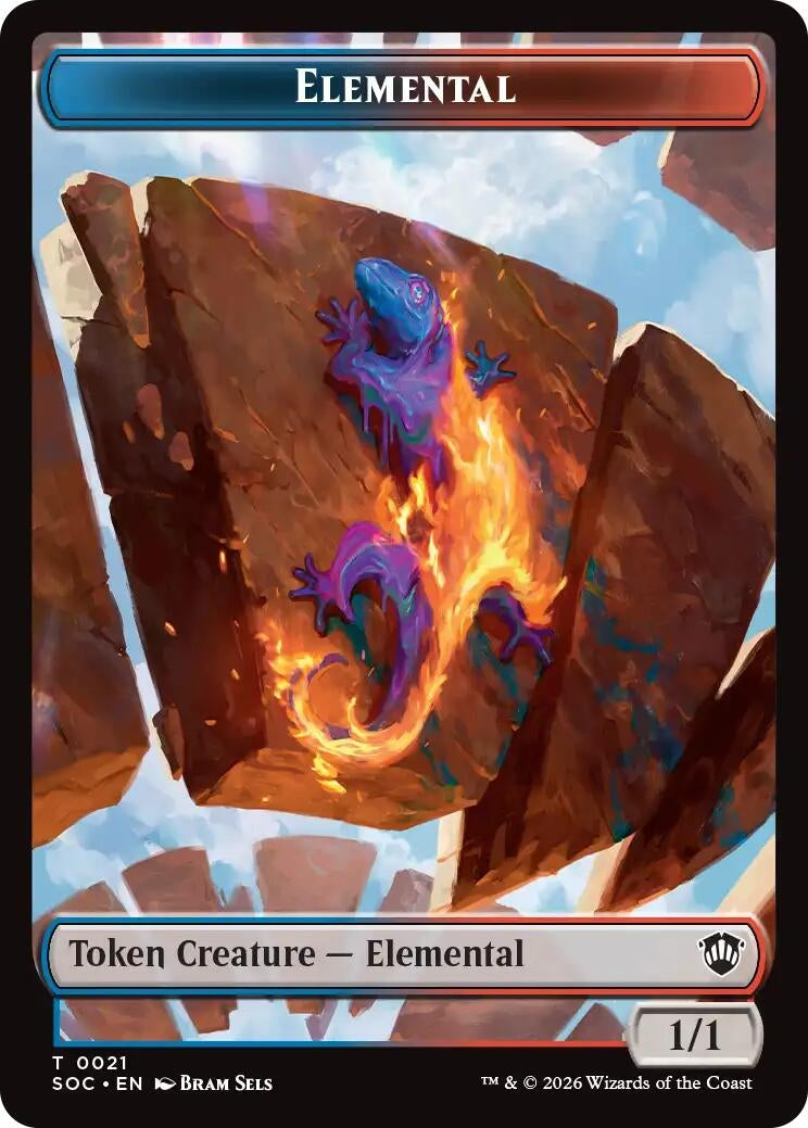 Elemental (0021) // Phyrexian Myr Double-Sided Token (21 // 8) (SOC)
