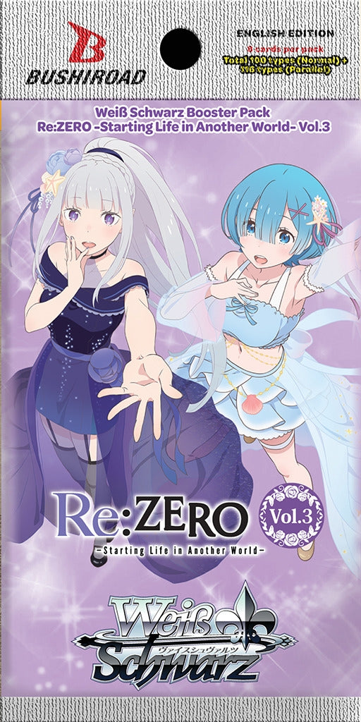 Image for Re:ZERO -Starting Life in Another World- Vol. 3 Booster Pack - Weiss Schwarz
