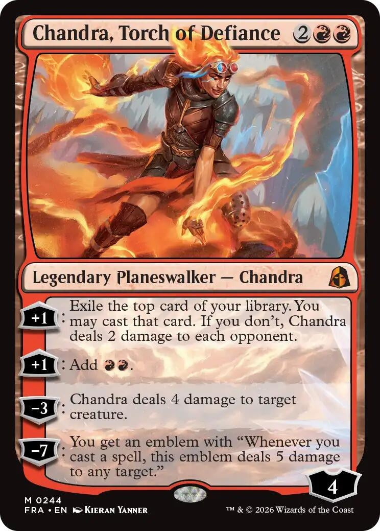 Image for Chandra, Torch of Defiance (244) (FRA) - Magic: The Gathering