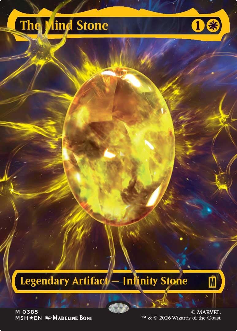 Image for The Mind Stone (Borderless) (Cosmic Foil) (385) (MSH) - Magic: The Gathering