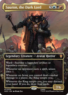 Image for Sauron, the Dark Lord (Borderless) (36) (HOC) - Magic: The Gathering