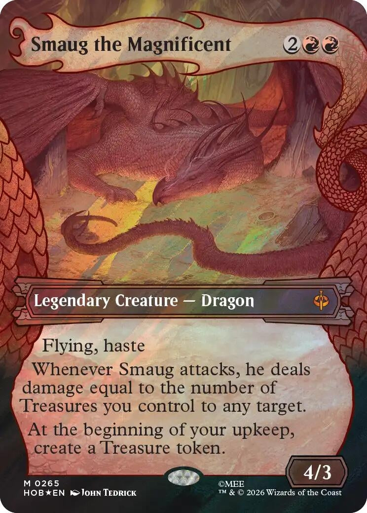 Image for Smaug the Magnificent (Showcase) (Surge Foil) (265) (HOB) - Magic: The Gathering