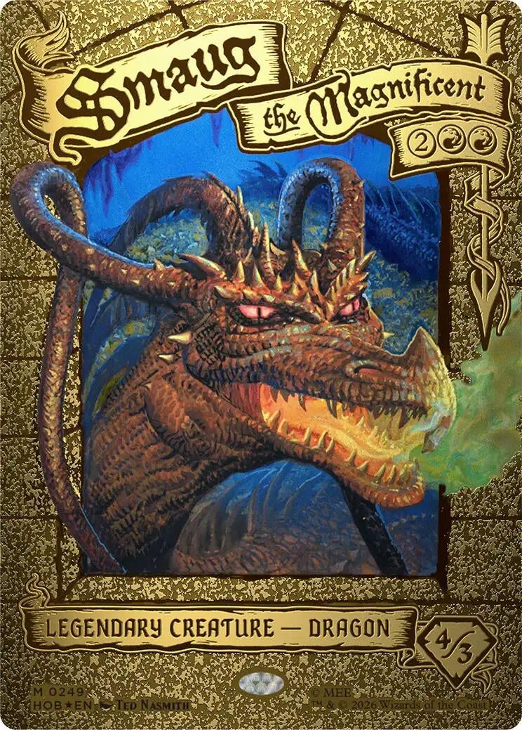 Image for Smaug the Magnificent (Borderless) (249) (HOB) - Magic: The Gathering