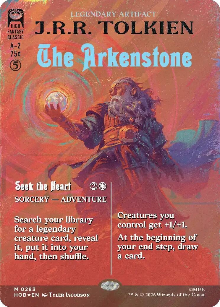 Image for The Arkenstone (Borderless) (Surge Foil) (283) (HOB) - Magic: The Gathering