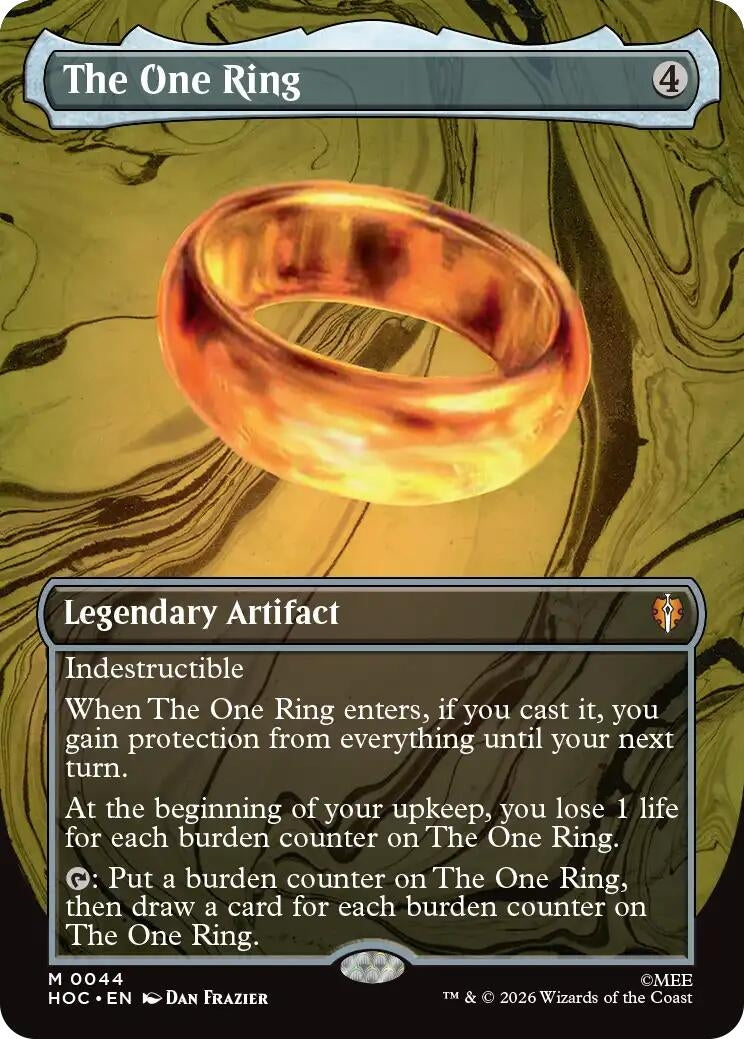 Image for The One Ring (Borderless) (44) (HOC) - Magic: The Gathering