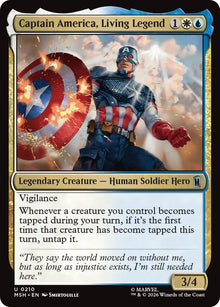 Image for Captain America, Living Legend (210) (MSH) - Magic: The Gathering