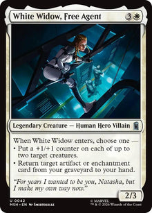 Image for White Widow, Free Agent (42) (MSH) - Magic: The Gathering