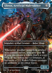 Image for Ultron, Artificial Malevolence (Borderless) (0344) (344) (MSH) - Magic: The Gathering