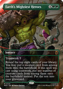 Image for Earth's Mightiest Heroes (Borderless) (349) (MSH) - Magic: The Gathering