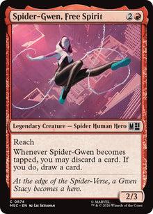 Image for Spider-Gwen, Free Spirit (874) (MSC) - Magic: The Gathering