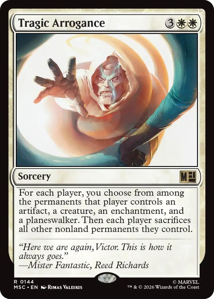Image for Tragic Arrogance (Surge Foil) (144) (MSC) - Magic: The Gathering