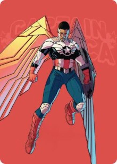 Image for Captain America, Wings of Freedom Art Card (22/45) (22) (AAMSH) - Magic: The Gathering