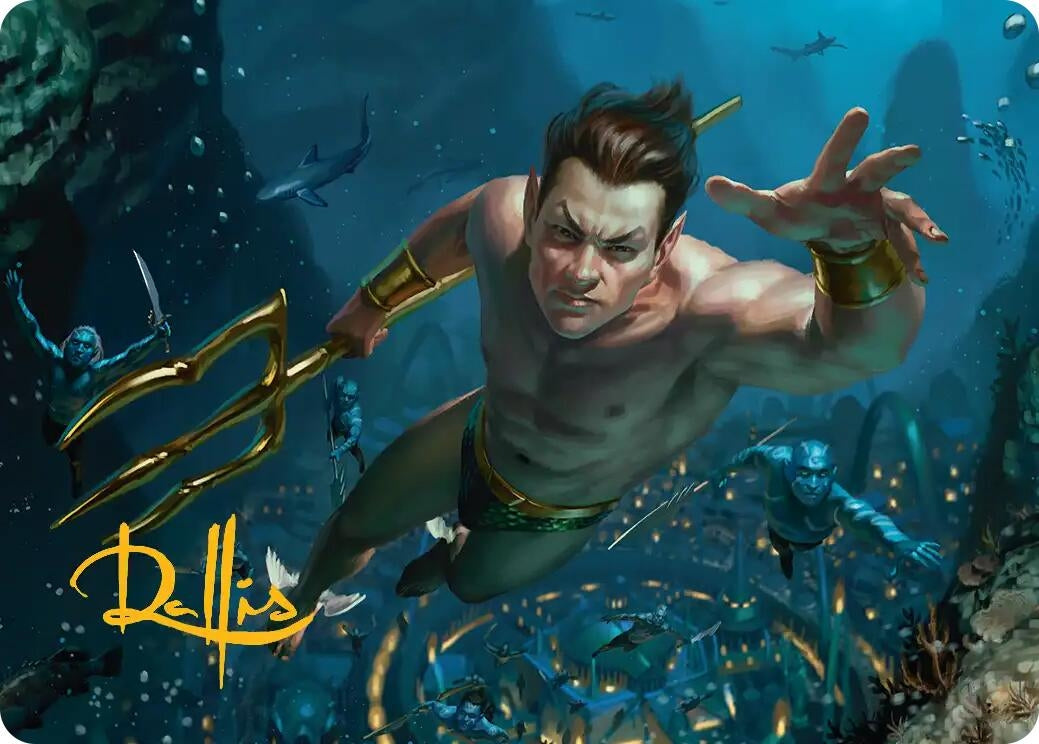 Image for Namor the Sub-Mariner Art Card (Gold-Stamped Signature) (6) (AAMSH) - Magic: The Gathering