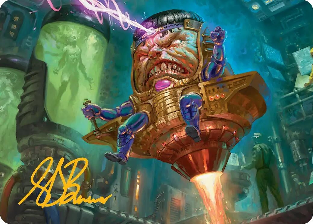 Image for M.O.D.O.K. Art Card (Gold-Stamped Signature) (9) (AAMSH) - Magic: The Gathering