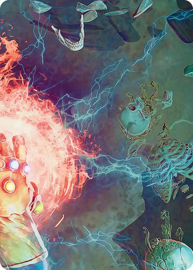 Image for Thanos, the Mad Titan Art Card (3/9) (3) (AAMSH) - Magic: The Gathering