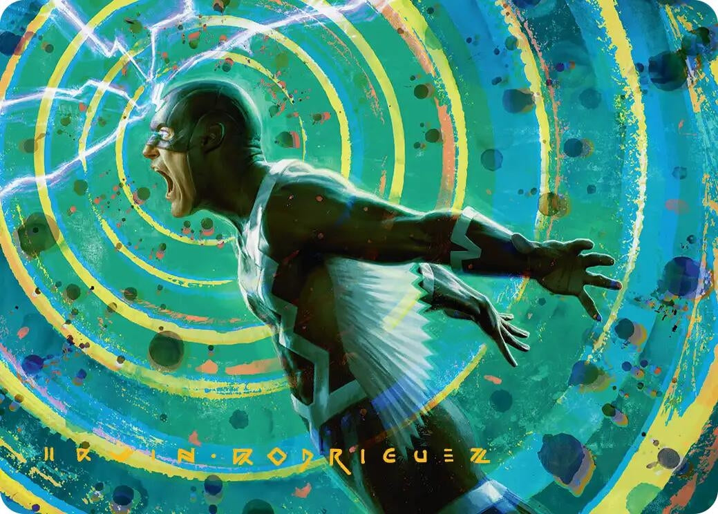 Image for Black Bolt, Inhuman King Art Card (Gold-Stamped Signature) (35) (AAMSH) - Magic: The Gathering