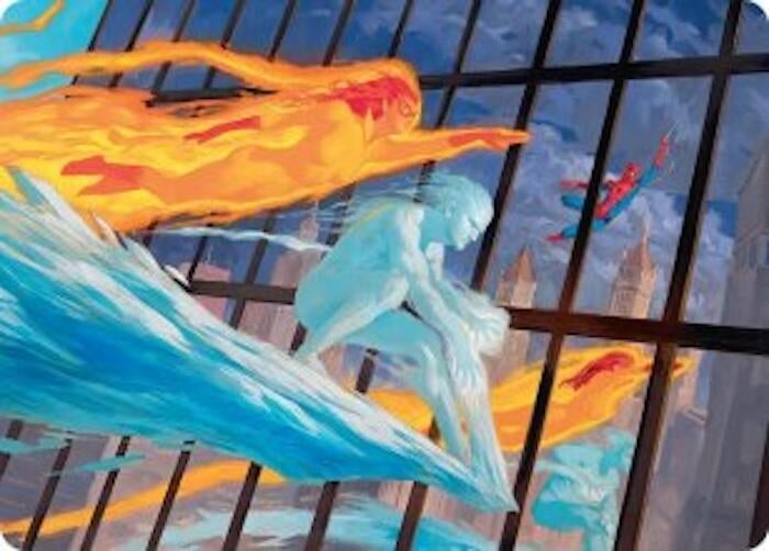 Image for Iceman and Firestar Art Card (45) (AAMSH) - Magic: The Gathering