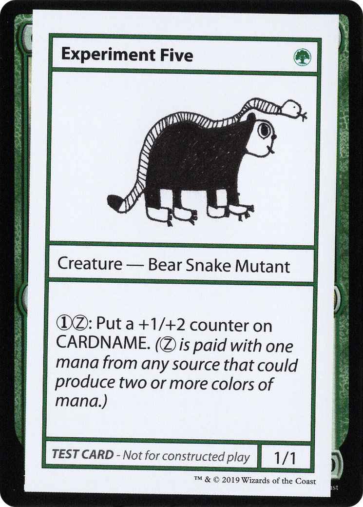 Experiment Five (2021 Edition) [Mystery Booster Playtest Cards]