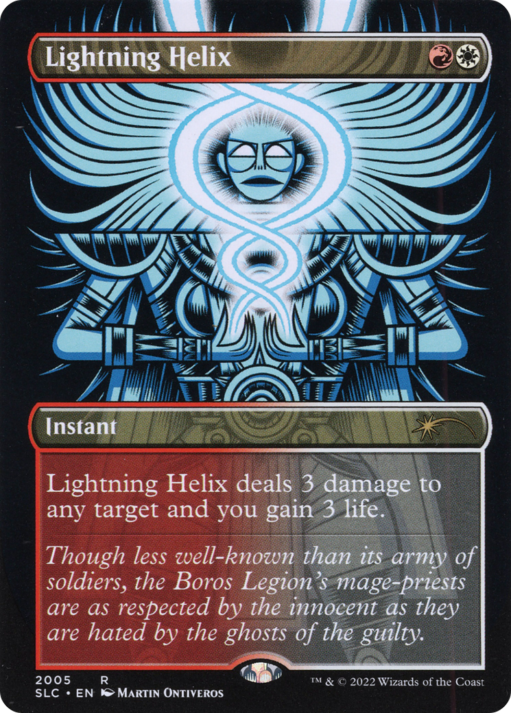 Lightning Helix (Borderless) [Secret Lair Countdown Kit]
