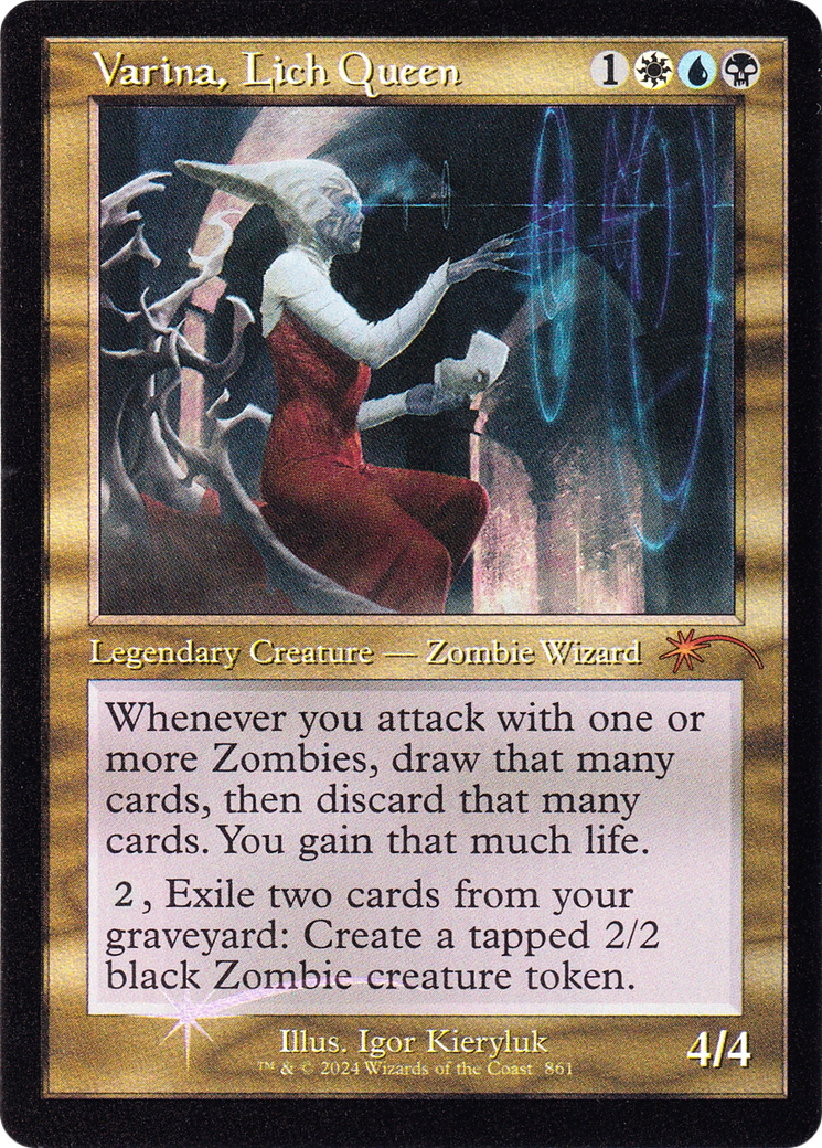 Varina, Lich Queen (Retro Frame) [Secret Lair Drop Series]
