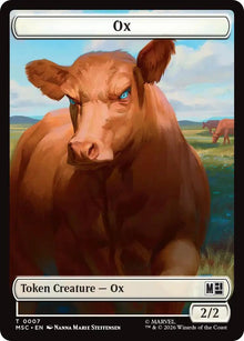 Image for Ox (007) // Construct (014) Double-Sided Token (7 // 14) (MSC) - Magic: The Gathering