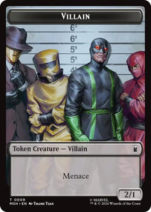 Image for Villain // Robot Villain Double-Sided Token (009//020) (009/020) (MSH) - Magic: The Gathering