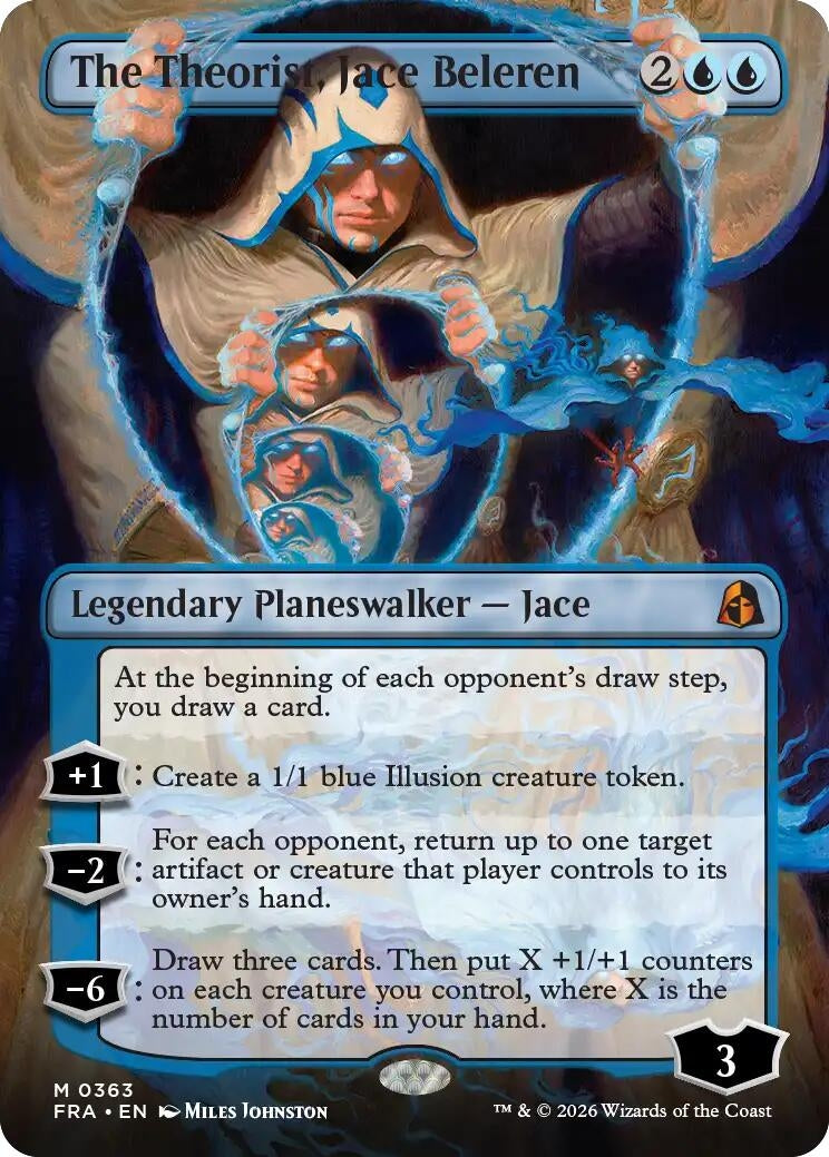 Image for The Theorist, Jace Beleren (Borderless) (0363) (363) (FRA) - Magic: The Gathering