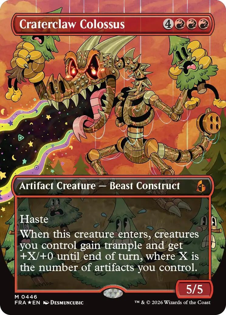 Image for Craterclaw Colossus (Borderless) (0446) (446) (FRA) - Magic: The Gathering