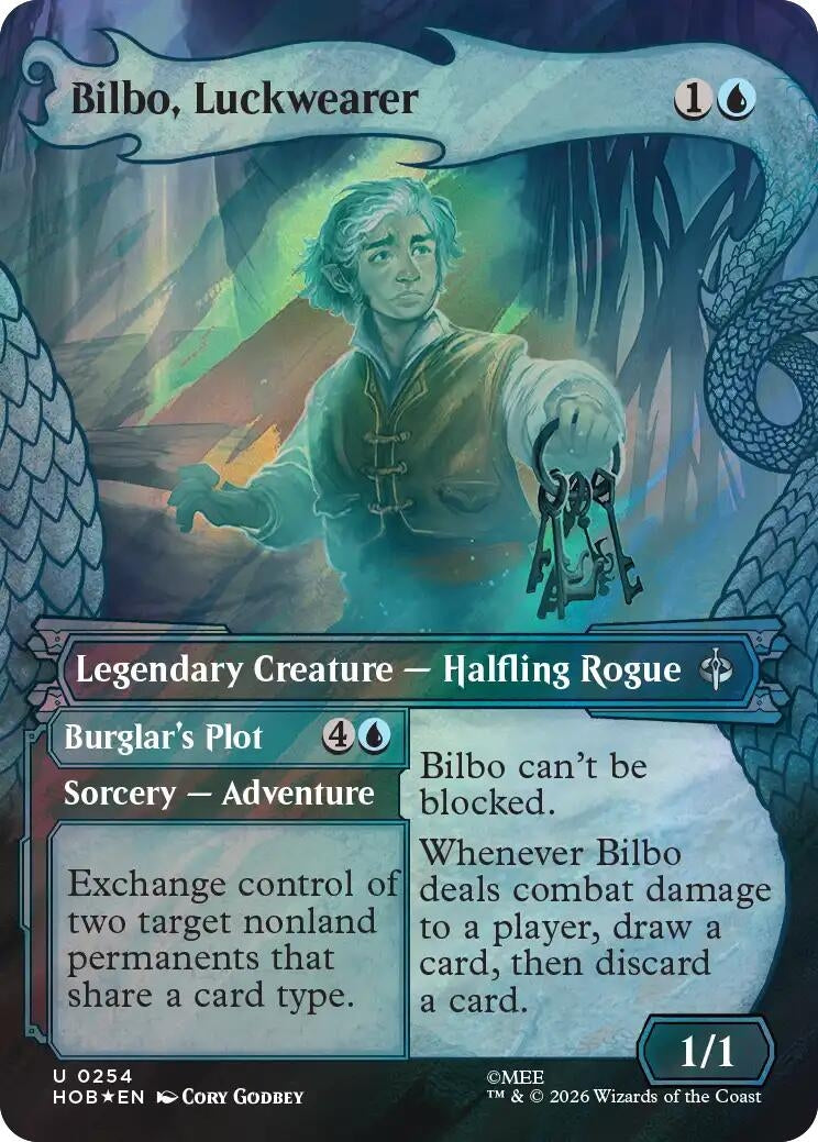 Image for Bilbo, Luckwearer (Showcase) (Surge Foil) (254) (HOB) - Magic: The Gathering