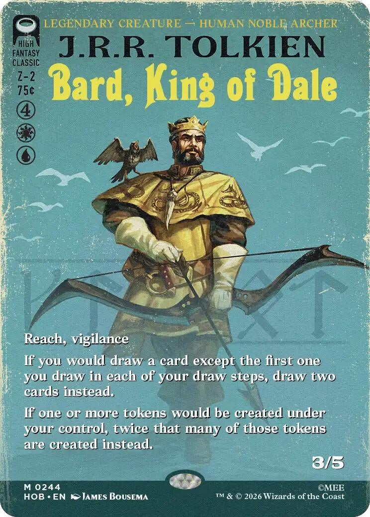 Image for Bard, King of Dale (Borderless) (244) (HOB) - Magic: The Gathering
